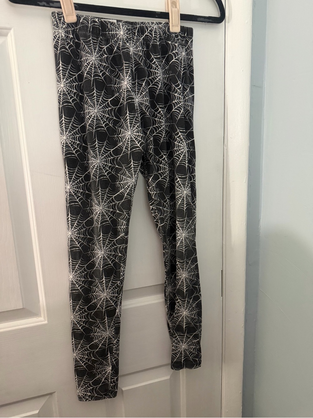 No Boundaries Girls Halloween Spiderweb Leggings Size 3-5